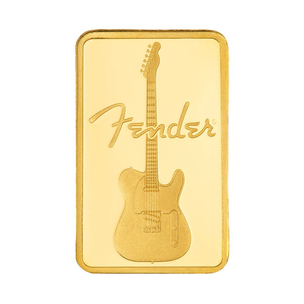Fender® 80th Anniversary 1g Gold Bar