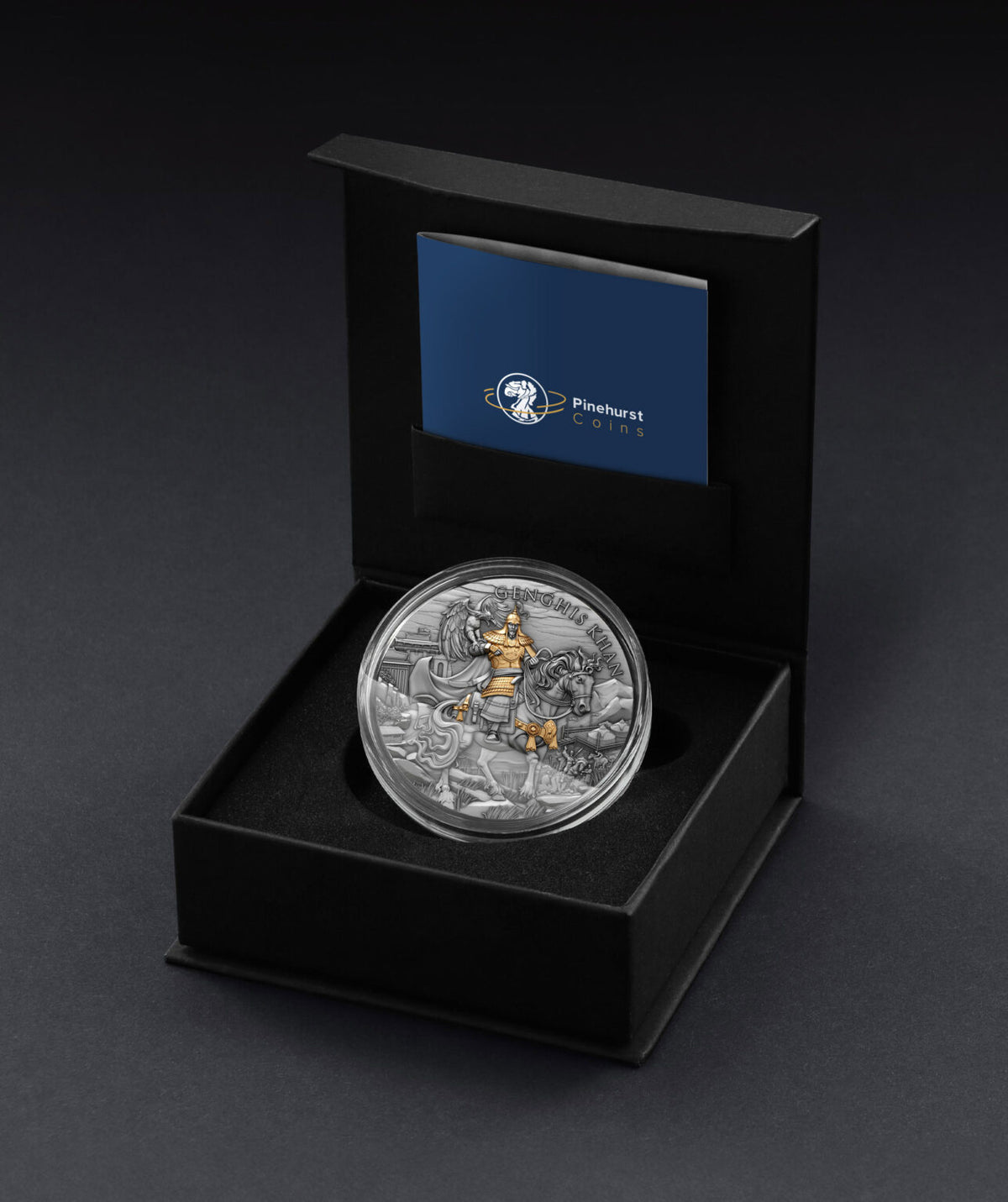 Genghis Khan – Legendary Warriors 2oz Silver High Relief Coin | Niue $5