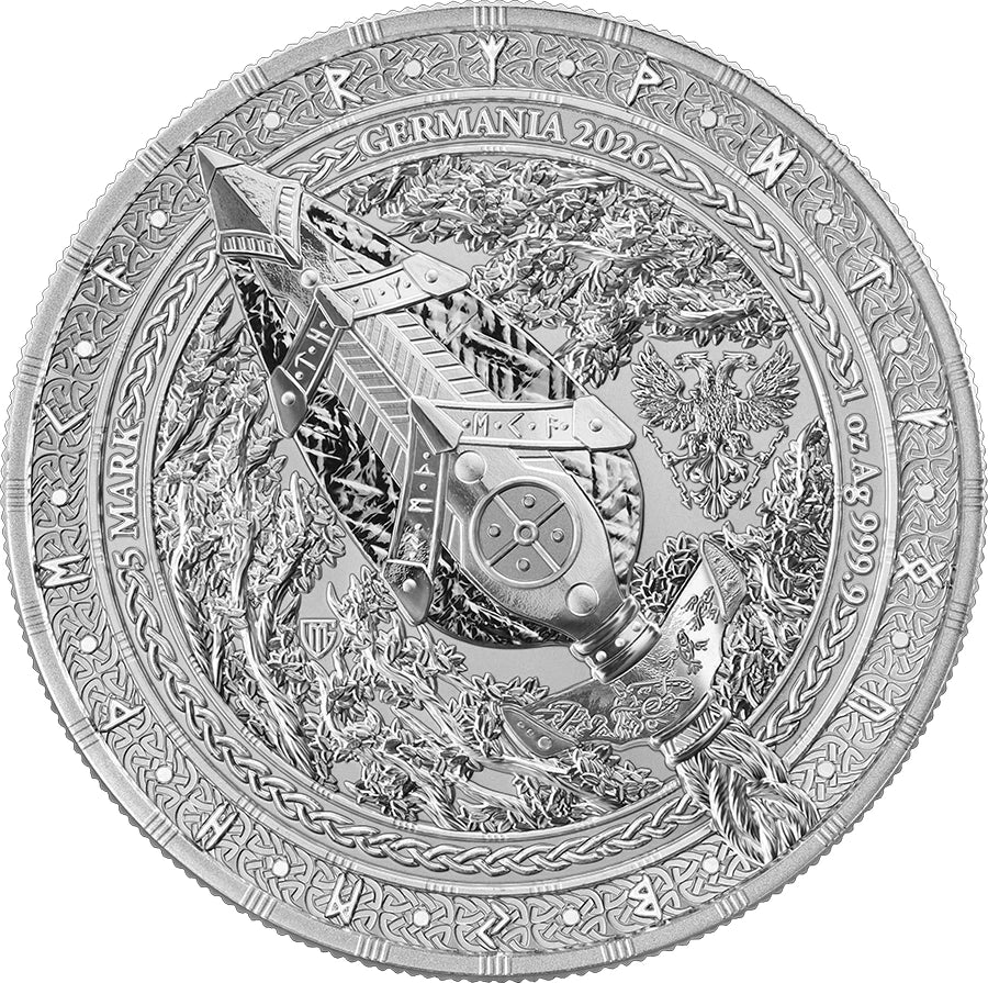 Germania Mint 2026 Gungnir Artefacts 1oz Silver Coin