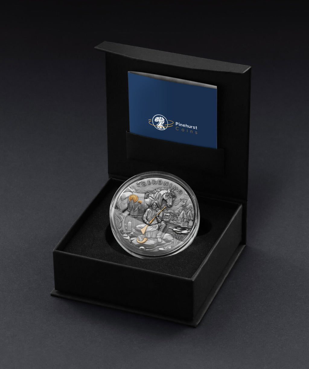 2024 Geronimo – Legendary Warriors 2oz Silver High Relief Coin | Niue $5
