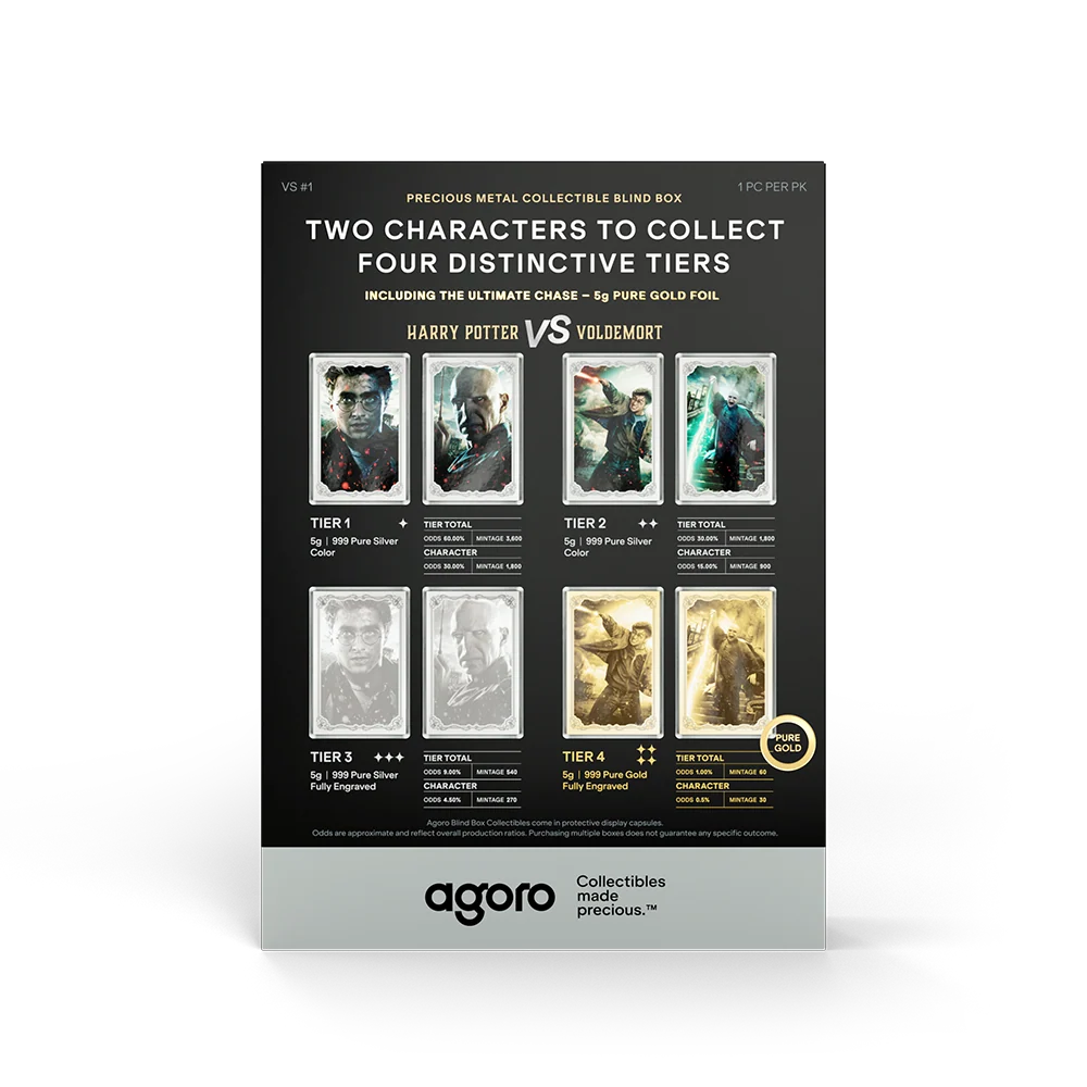 HARRY POTTER™ VS Voldemort – 2026 5g Silver or Gold Foil Blind Box