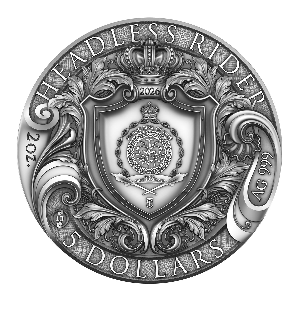 2026 Niue Headless Rider 2 oz Silver Coin