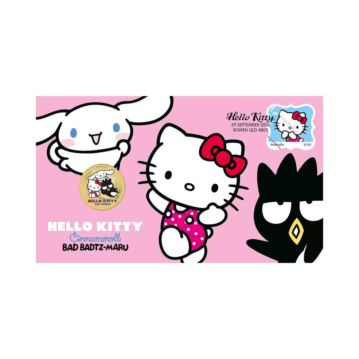 Hello Kitty Badtz-Maru and Cinnamoroll PNC Sanrio Collectible