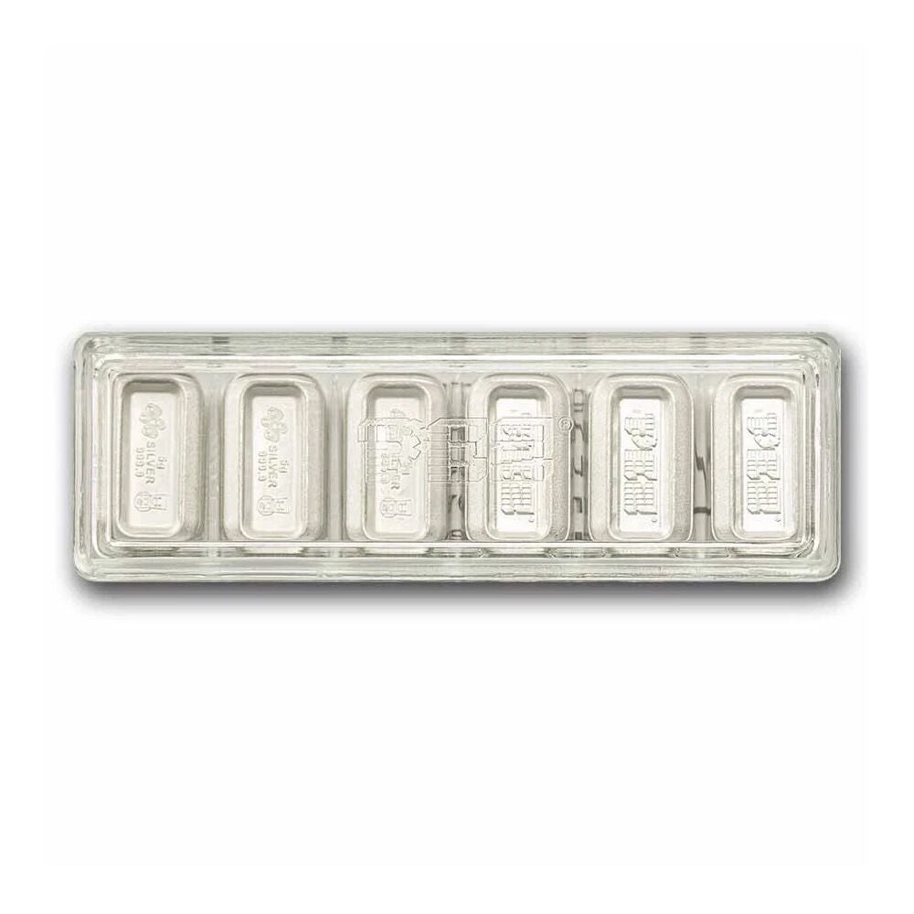 2025 PAMP PEZ® Nutcracker Gift Set – 6 × 5g Silver Wafers
