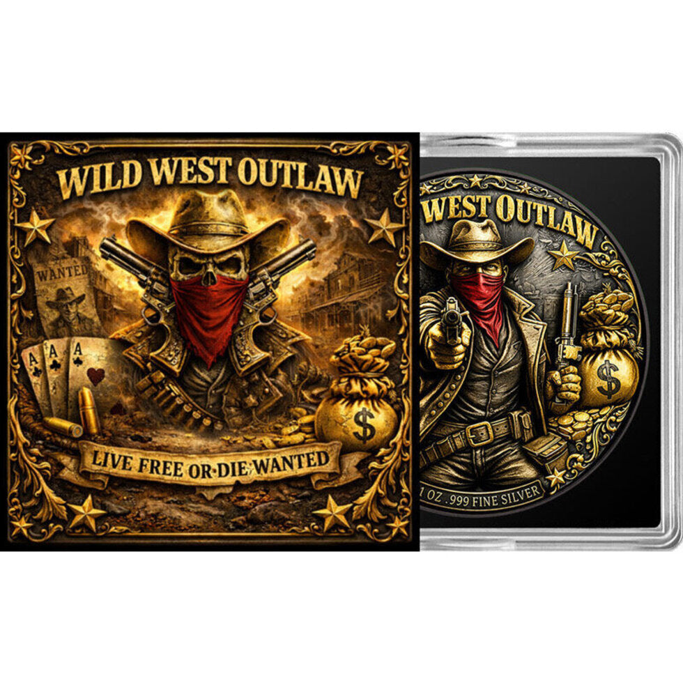 Wild West Outlaw 1oz Copper Round