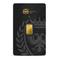 1g Germania Mint 999.9 Pure Gold Minted Bar In Assay Card