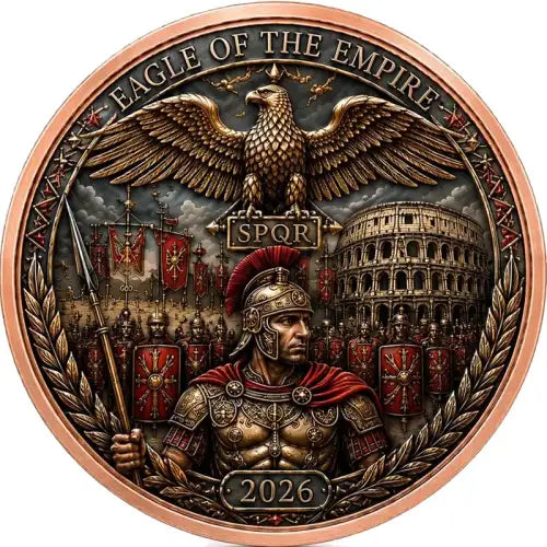 Ancient Empires – Rome 1oz Copper Round in Collectors Card