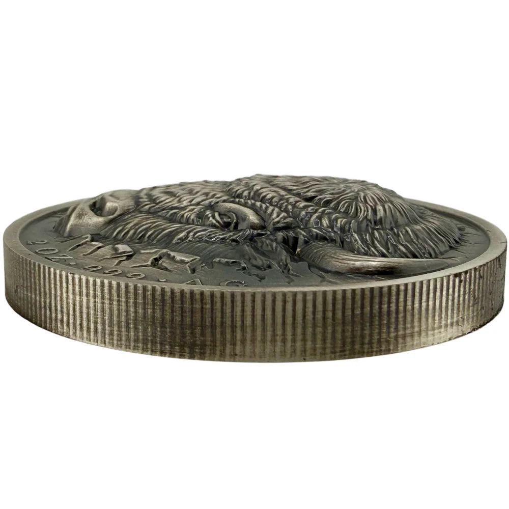 2026 Ascension Island $2 Rogue Bison 2oz Silver Coin