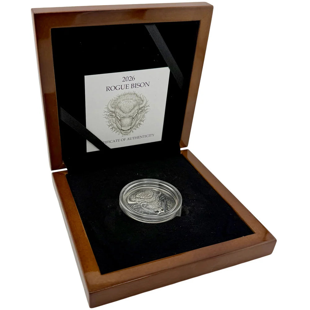 2026 Ascension Island $2 Rogue Bison 2oz Silver Coin