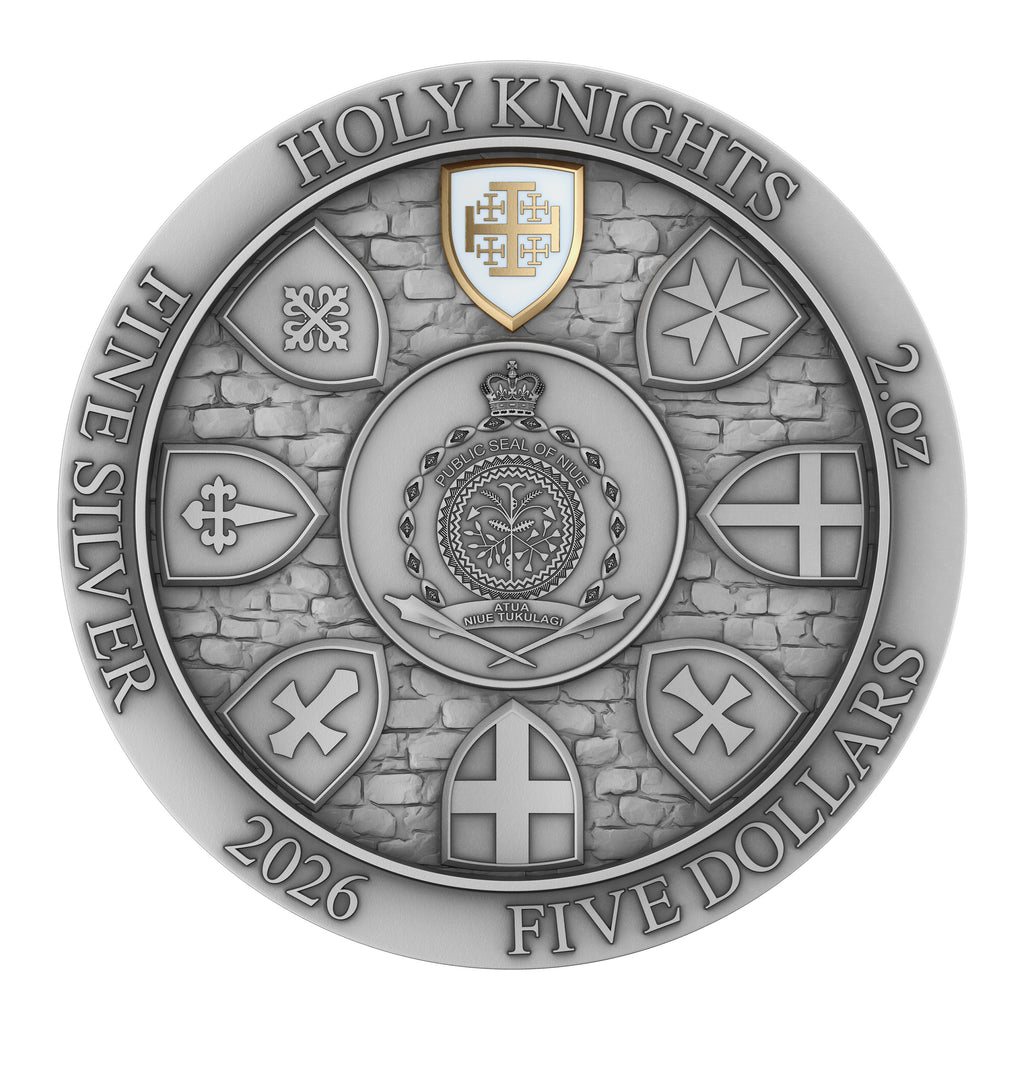 Jerusalem Knights 2oz Silver Coin – Medieval Crusader Collectable