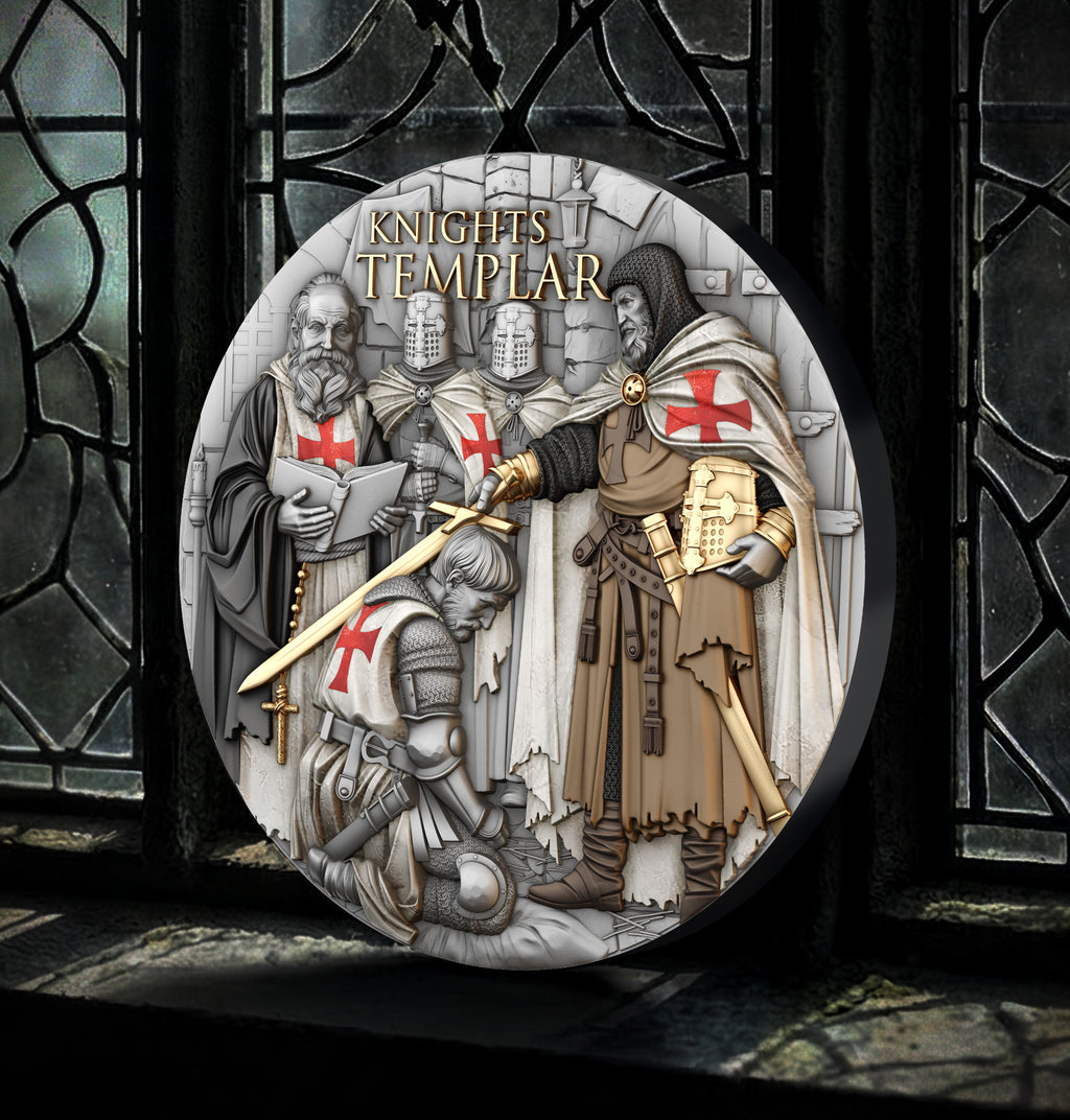 2026 Niue Knights Templar 2 oz Silver Coin