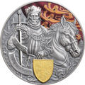 Legends of Battlefield: Richard the Lionheart 2026 2 oz Silver Antique High Relief Coin - MINT XXI