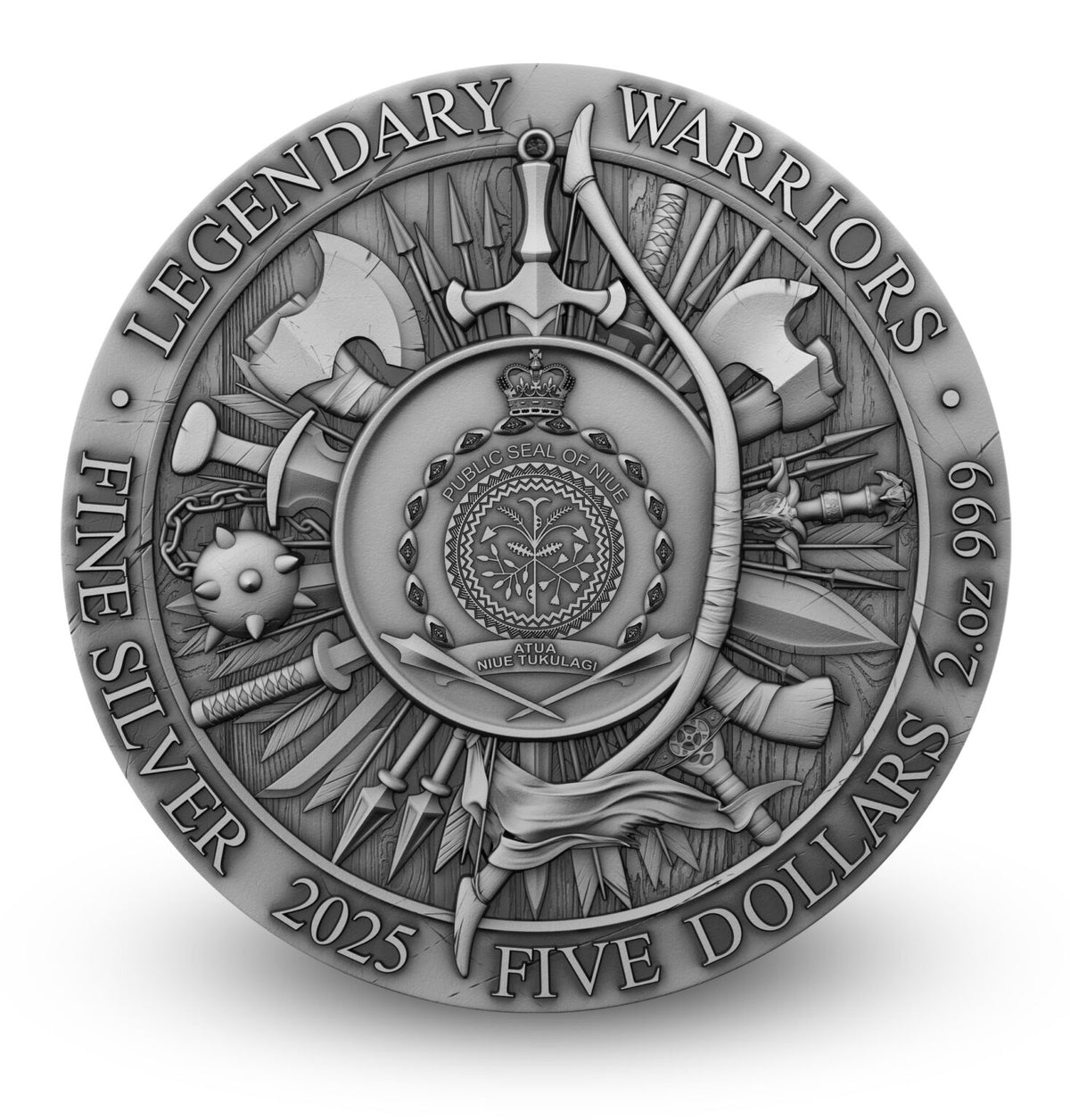 Miyamoto Musashi – Legendary Warriors 2oz Silver High Relief Coin | Niue $5