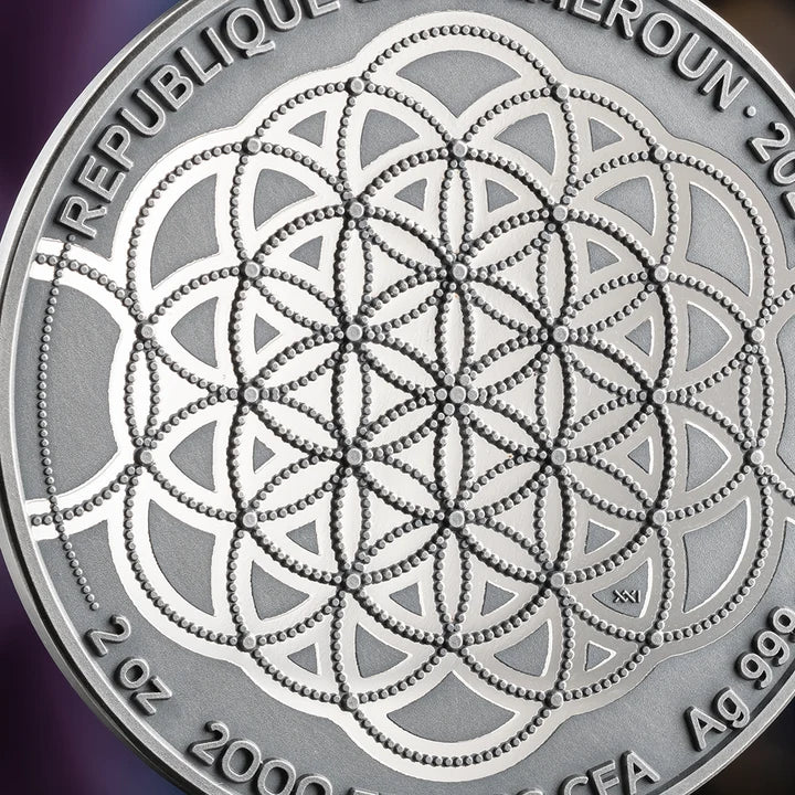Patterns of the World: Indian Elephant 2026 2 oz Silver Antique High Relief Coin - MINT XXI