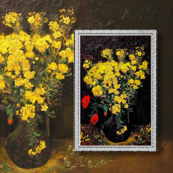 Poppy Flowers by Van Gogh – Catch Me If You Canvas 2026 1 oz Silver Coin
