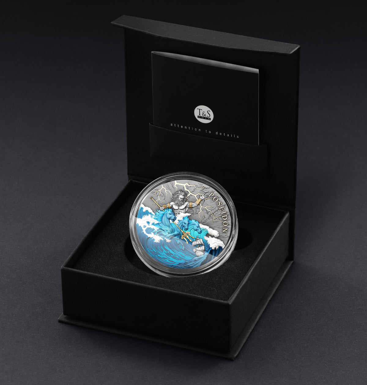 2026 Niue Poseidon Colorized 2 oz Silver Coin