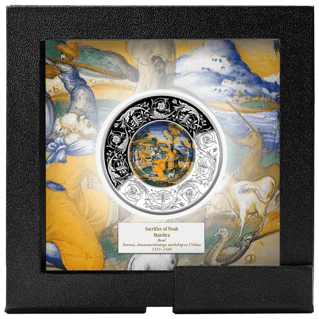 2026 Malta Maiolica – The Sacrifice of Noah 1oz Silver Coin