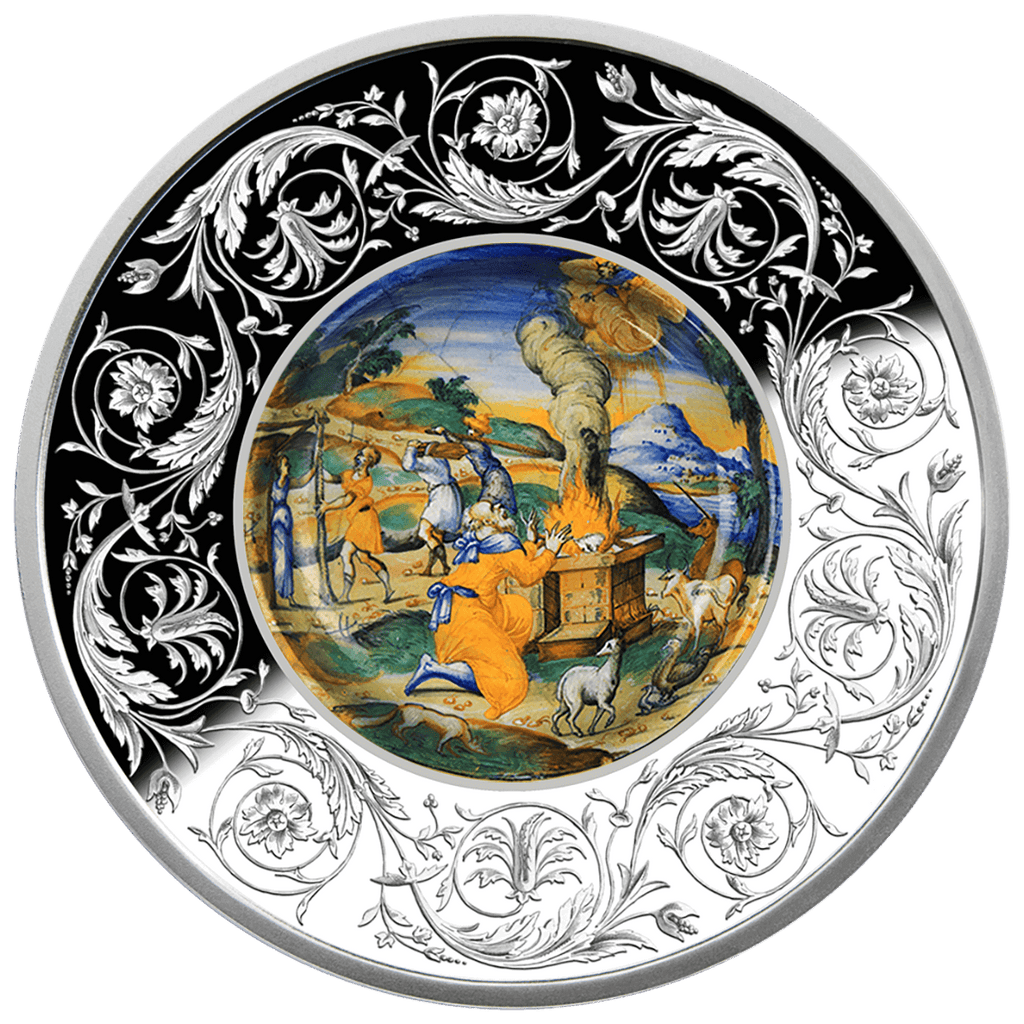 2026 Malta Maiolica – The Sacrifice of Noah 1oz Silver Coin