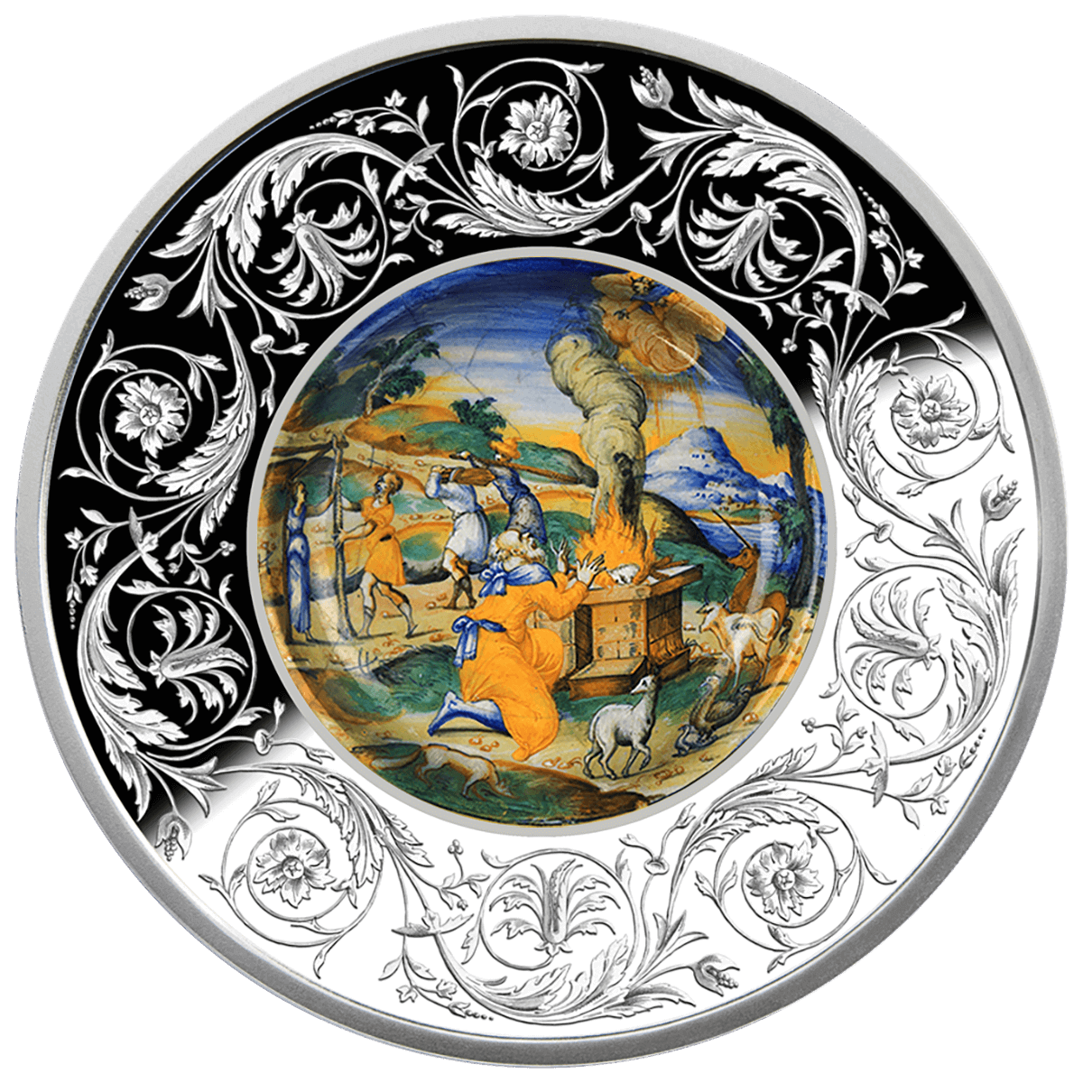 2026 Malta Maiolica – The Sacrifice of Noah 1oz Silver Coin