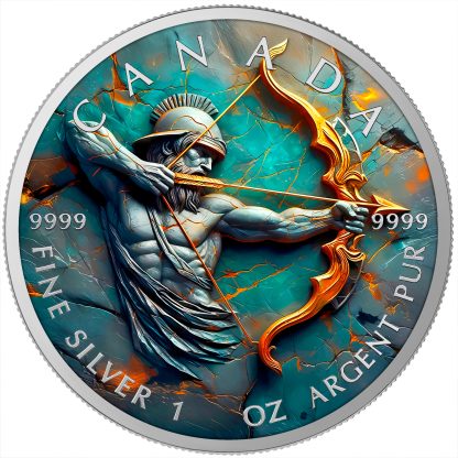 Sagittarius – Stone Zodiac Series 2025 $5 Canada 1 oz Silver Coloured Coin