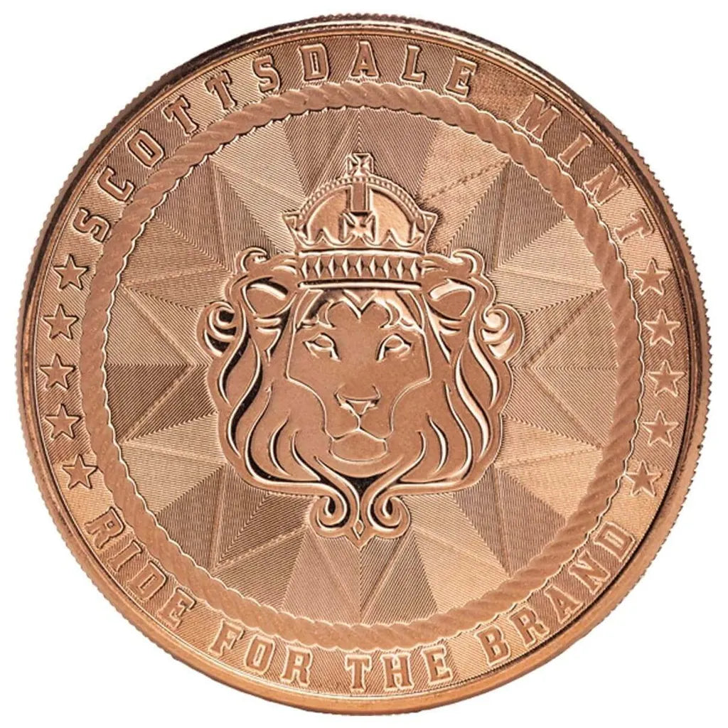 Scottsdale Mint Cowboy with 250th Privy – 1 AVDP oz Copper Round