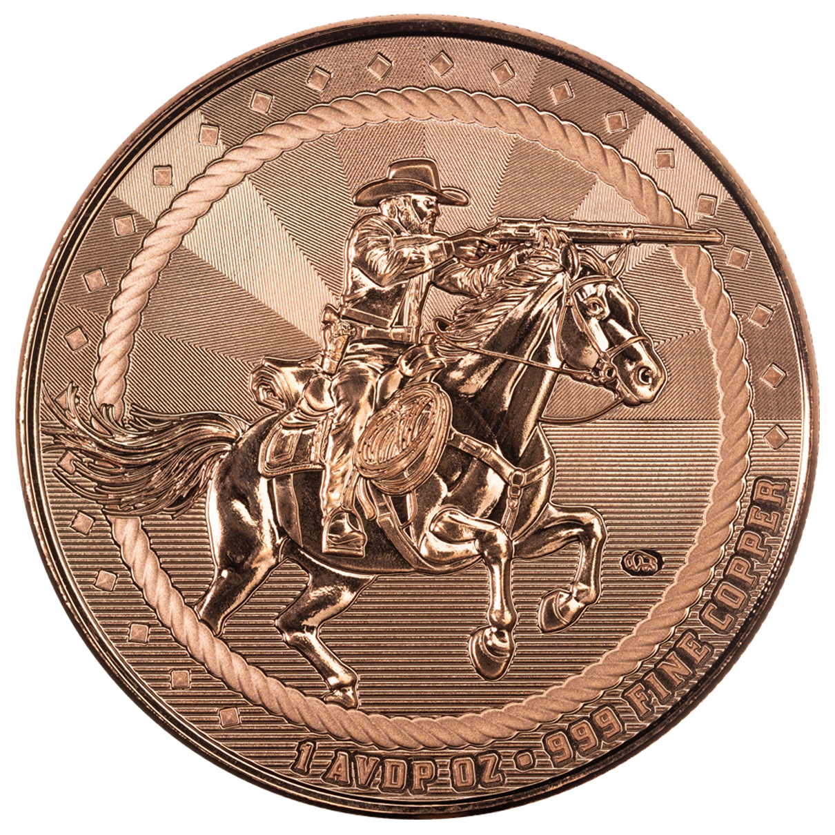 Scottsdale Mint Rifleman Cowboy 1oz Copper Round