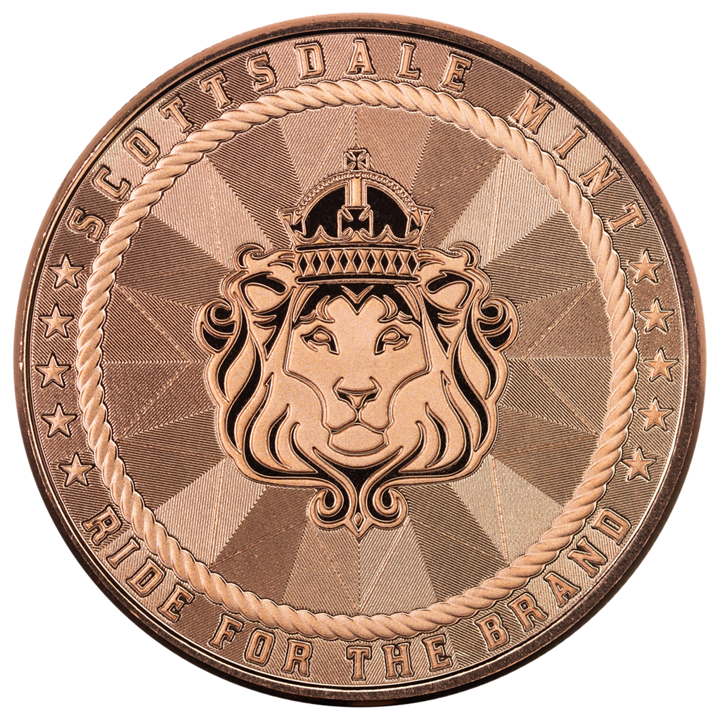 Scottsdale Mint Rifleman Cowboy 1oz Copper Round