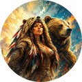 The Wild Stands With Her – 2026 Colorized 1/2 oz Silver Round