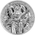 2026 Germania Mint Norns: Werdanda 1oz Silver BU Coin – 5 Mark .9999 Fine Silver