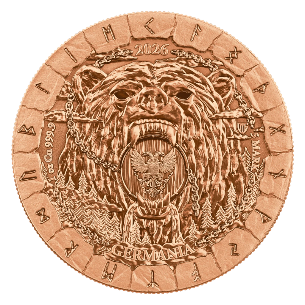 2026 Bödvar Saga: Loss 1oz Copper BU – Germania Mint