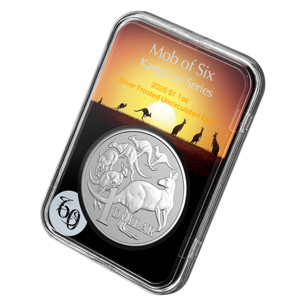 2026 $1 1oz Silver Frosted Uncirculated Coin - Kangaroo Series
