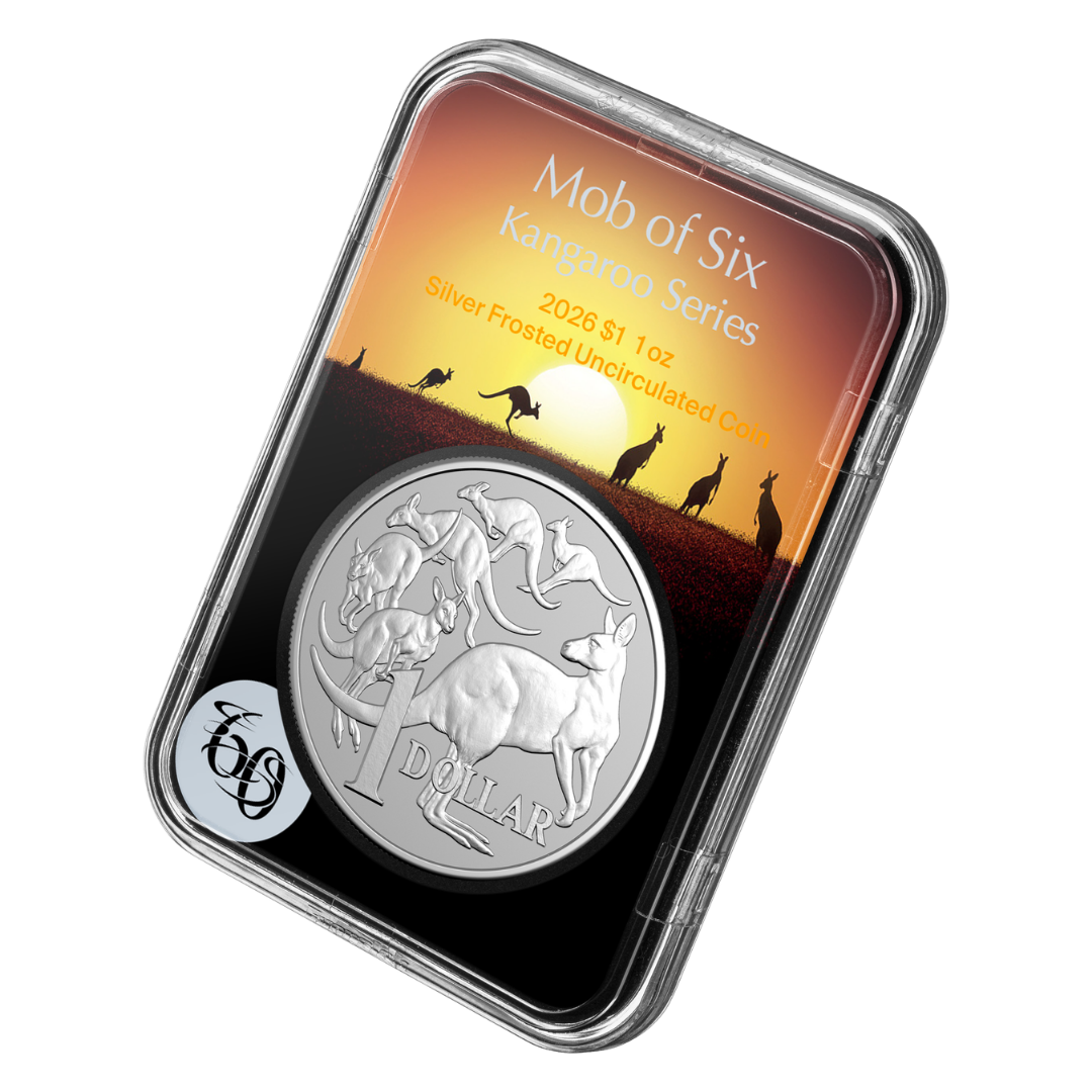 2026 $1 1oz Silver Frosted Uncirculated Coin - Kangaroo Series