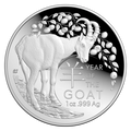 2027 $5 Lunar Series – Year of the Goat Silver Proof Domed Coin