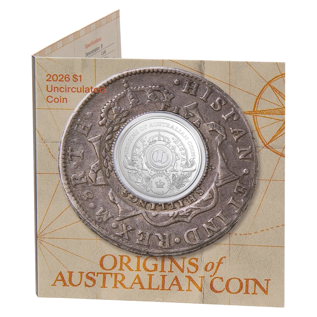 2026 $1 Origins Of Australian Coin - Holey Dollar Uncirculated Coin