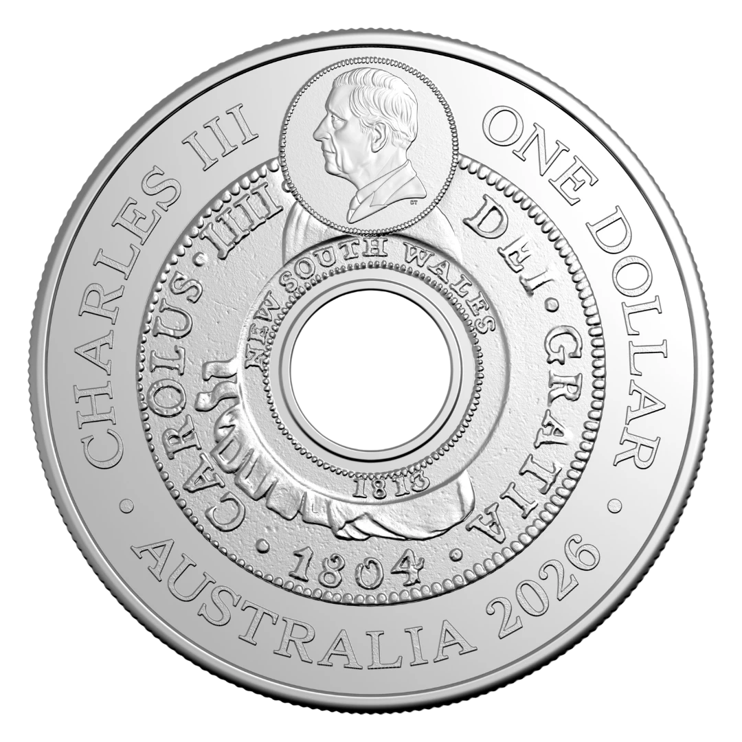 2026 $1 Origins Of Australian Coin - Holey Dollar Uncirculated Coin