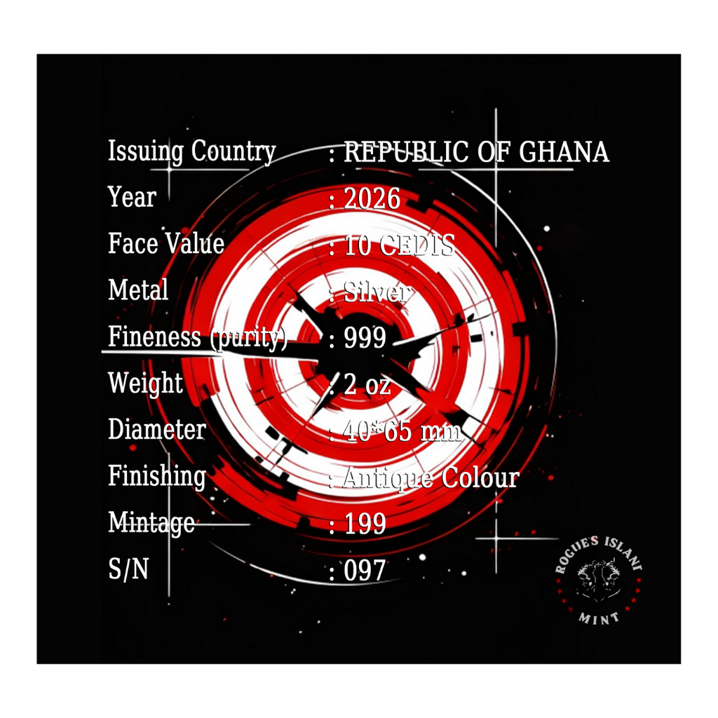 2026 Ghana Slingshot 2oz Silver Coin