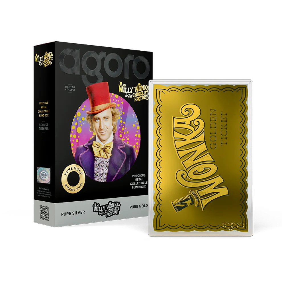 Willy Wonka and The Chocolate Factory 5g silver collectible foil mystery blind box