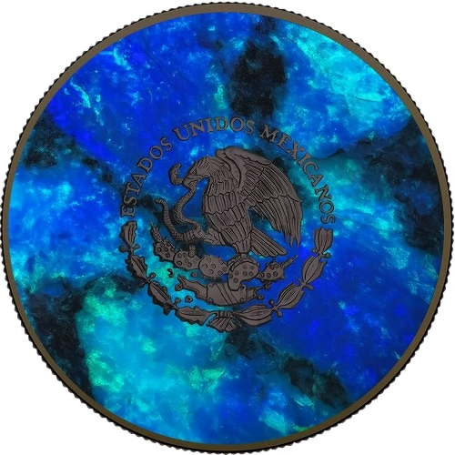 2024 OCEAN OPAL – Ruthenium Mexican Libertad 1oz Silver Coin – 500 Mintage