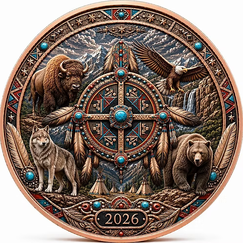 SPIRIT OF THE TRIBES Wildlife Series 1 Oz Copper Card Round 2026