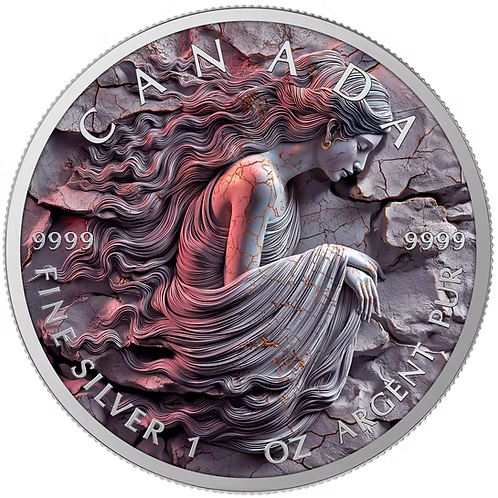 Virgo – Stone Zodiac Series 2025 $5 Canada 1 oz Silver Coloured Coin