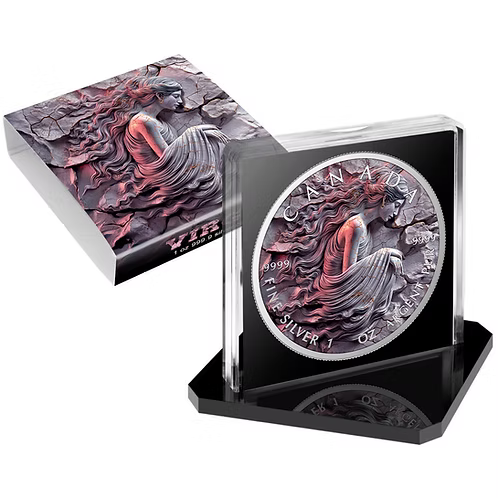 Virgo – Stone Zodiac Series 2025 $5 Canada 1 oz Silver Coloured Coin