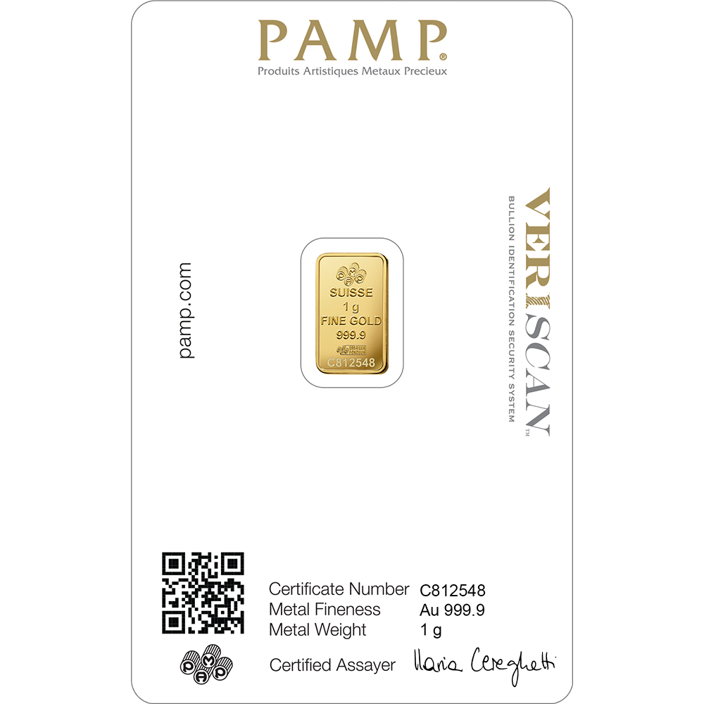 Lady Fortuna™ Gold Minted Bar – 1g