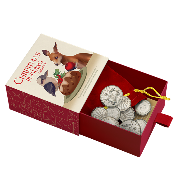 Christmas Pudding Pack – Genuine Australian Pre-Decimal Silver Coins