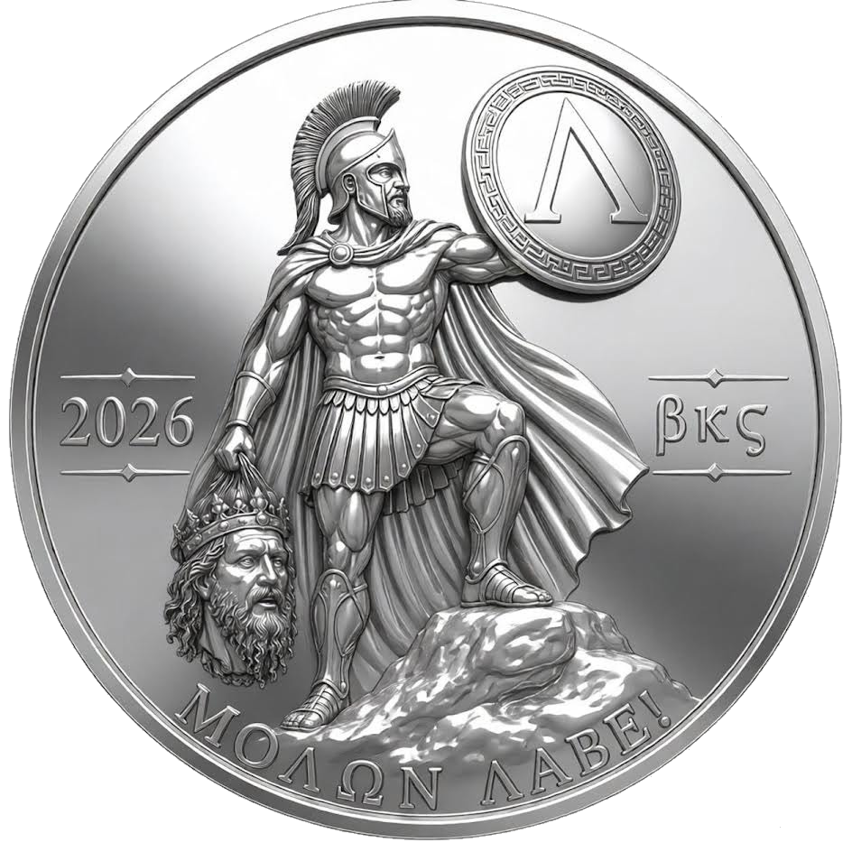 2026 King Leonidas – Molon Labe 3g Silver Medal