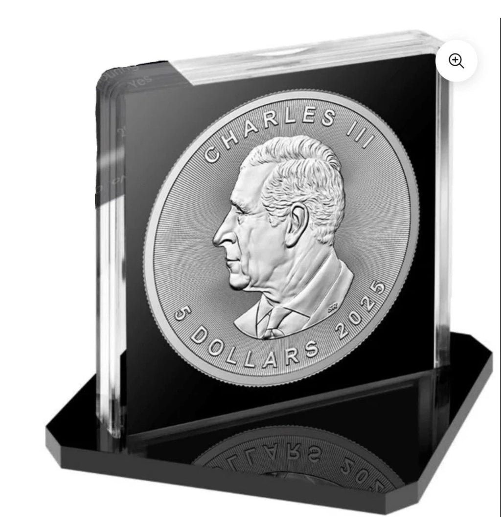 Winter Bumblebee 2025 Canada Maple Leaf $5 1 oz Silver Coloured Coin