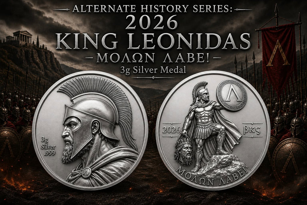 2026 King Leonidas – Molon Labe 3g Silver Medal