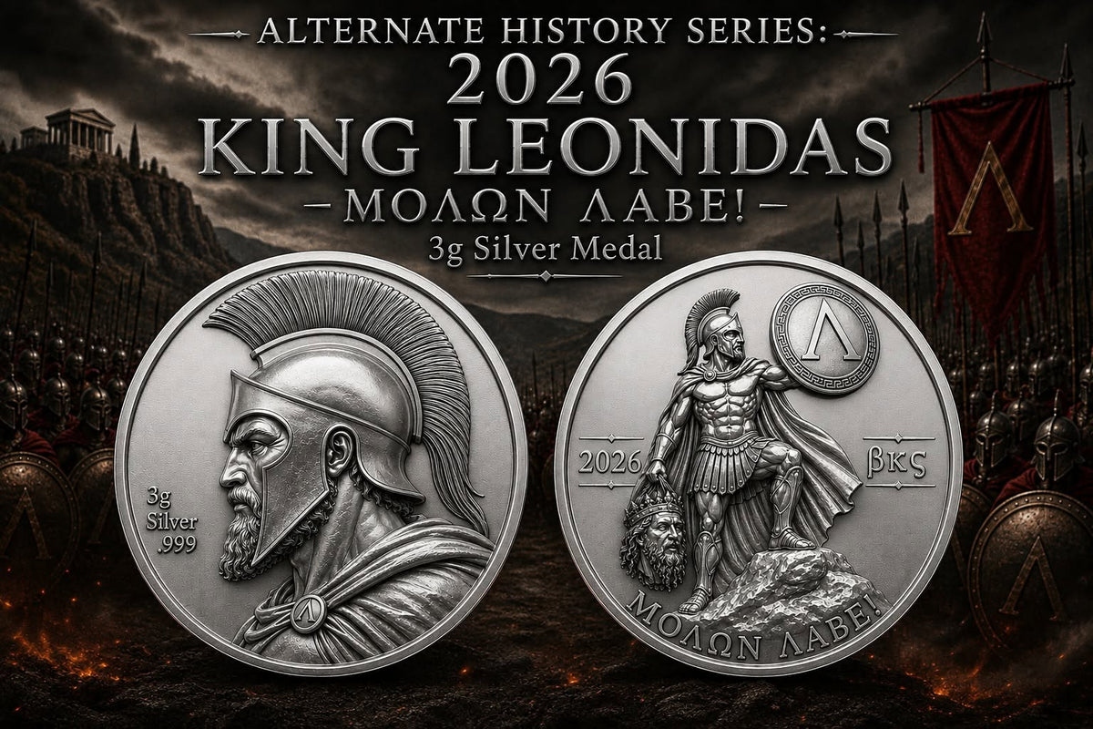 2026 King Leonidas – Molon Labe 3g Silver Medal