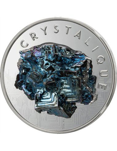 2026 Cameroon CRYSTALIQUE Bismuth 1oz Silver Coin – 3000 Francs