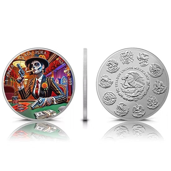 2024 Libertad – Día de los Muertos “Gangsta” 1oz Silver Coin