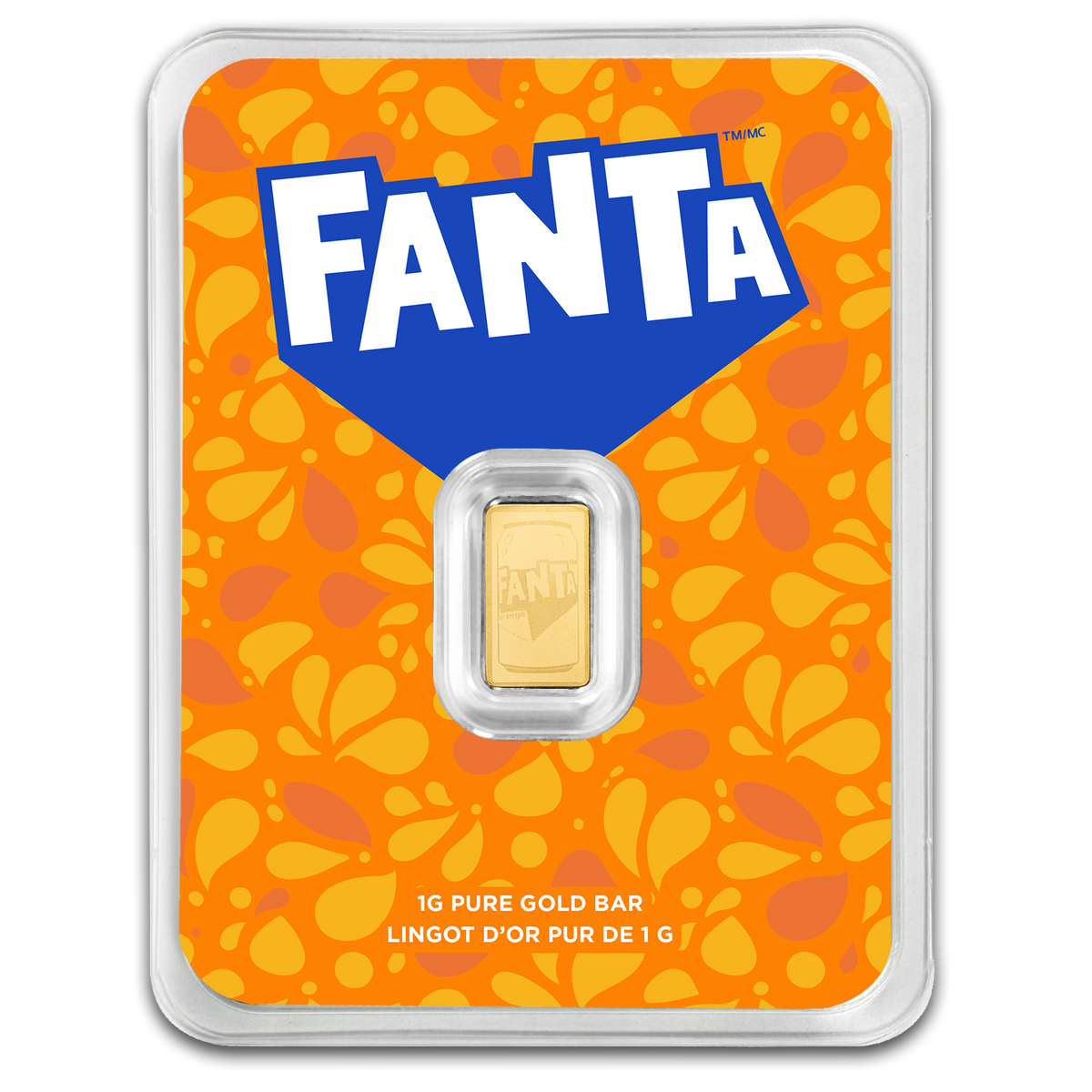 PAMP Orange Fanta 1g Gold Bar
